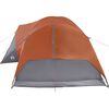 vidaXL Family Tent Crossvent 8-Person Orange Waterproof