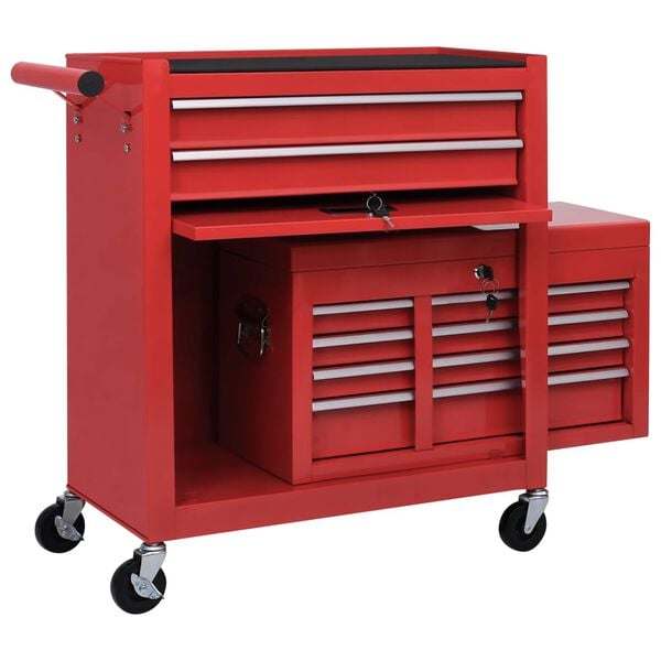 vidaXL Tool Trolley with Tools 7 Layers