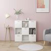 vidaXL Book Cabinet White 90x30x90 cm Engineered Wood