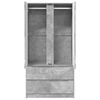 vidaXL Bathroom Cabinet with Drawer Concrete Grey 79.5 x 49 x 156 cm