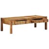 vidaXL Coffee Table Brown 110 x 55 x 35 cm Solid Reclaim wood