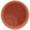 vidaXL Round Flower Pot 24 pcs Brick Red &Oslash; 15 x 12 cm Plastic