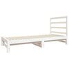 vidaXL Pull-out Day Bed without Mattress White 2x(90x190) cm
