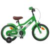 vidaXL Kids Bike 14'' for 3-5 Years Old Green