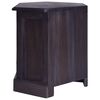vidaXL Corner TV Cabinet Light Black 80x40x49 cm Solid Wood Mahogany