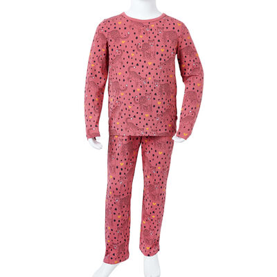 Kids' Pyjamas with Long Sleeves Old Pink 128