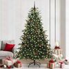 vidaXL Artificial Christmas Tree with 300 LEDs with Stand Green 240 cm