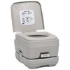 vidaXL Portable Camping Toilet Grey 10+10 L