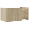 vidaXL Coffee Table Sonoma Oak 100x50x50 cm Engineered Wood