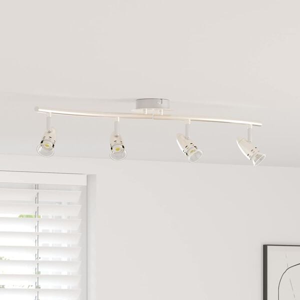vidaXL Ceiling Spotlight Nickel 61 x 10 x 12.5 cm Metal