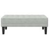 vidaXL Bench with Cushion Light Grey 113 x 57 x 39 cm Velvet