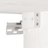 vidaXL Wall Cabinet White 100x30x35 cm Solid Wood Pine
