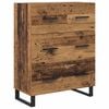 vidaXL Highboard Old Wood 69.5 x 34 x 180 cm Engineered Wood