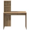 vidaXL Desk with Shelf Artisan Oak 102 x 50 x 124 cm Engineered Wood