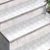vidaXL Stair Tread Rectangular 4 pcs Silver 100 x 30 cm Aluminium