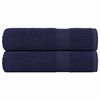 vidaXL Hand Towels "FROGN" 2 pcs Navy Blue 50x100 cm 360 gsm