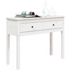 vidaXL Console Table White 100x35x75 cm Solid Wood Pine