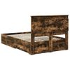 vidaXL Bed Frame with Drawer with Headboard Manual Engineered Wood