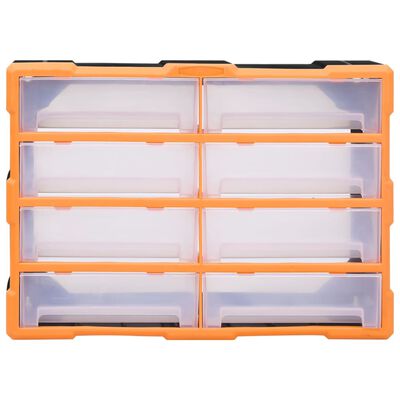vidaXL Multi-drawer Organiser with 8 Big Drawers 52x16x37 cm