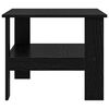 vidaXL Coffee Table Black Oak 57 x 55 x 45 cm Engineered Wood