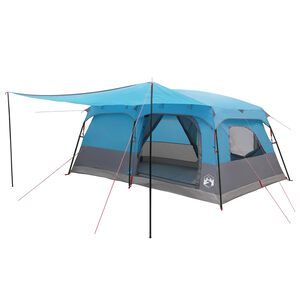 vidaXL Family Tent 14-Person Blue Polyester and Steel