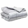 vidaXL Winter Duvet Silver 200 x 155 cm Satin and Microfiber