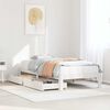 vidaXL Bed Frame with Drawers without Mattress White 90x200 cm