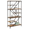 vidaXL Bookshelf Old Wood 91 x 36 x 176 cm Engineered Wood