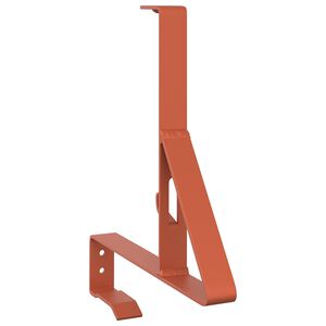 vidaXL Snow Guard Support Red 29.5 x 3 x 34.5 cm Steel