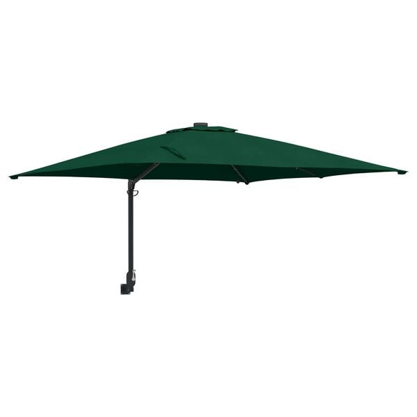 vidaXL Garden Parasol Green 248.5 x 247.5 x 160 cm Polyester and Steel