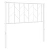 vidaXL Metal Headboard White 90 cm