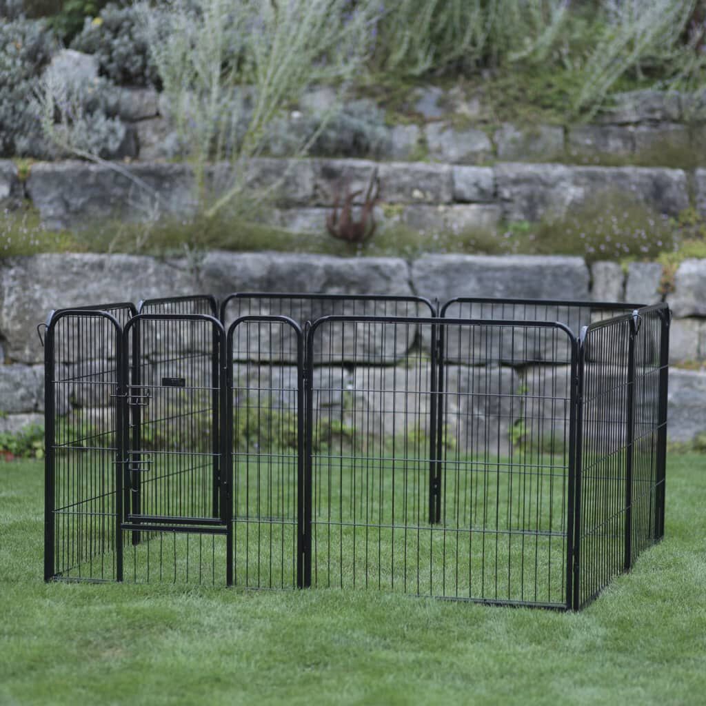 Outdoor pet fence deals with gate