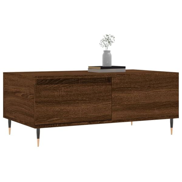 vidaXL Coffee Table Brown Oak 90x50x36.5 cm Engineered Wood