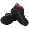 vidaXL Safety Shoes Black Size 45 Leather