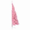 vidaXL Artificial Pre-lit Christmas Tree with 300 LEDs Pink 180 cm PVC