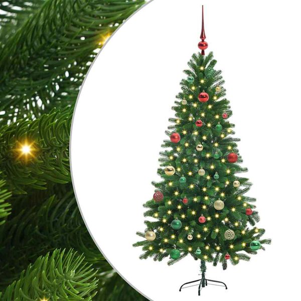 vidaXL Christmas Tree with 150 LEDs with Stand Green 150 cm PE