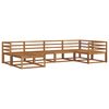 vidaXL Outdoor Sofa Set 6 pcs Natural Solid Acacia Wood