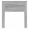 vidaXL Headboard with Headboard Grey Sonoma 75 cm Engineered wood