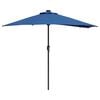 vidaXL Garden Parasol Azurblau 294 x 150 x 223 cm Polyester and Steel