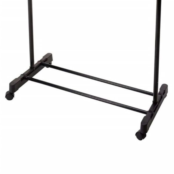 Storage Solutions Clothing Rack Single Hanger with Wheels Adjustable 80x42x(90-165) cm