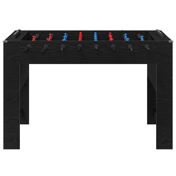 vidaXL Foosball Table Black Oak 125 x 60.5 x 80 cm Engineered Wood