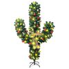 vidaXL Christmas Cactus with Stand and LED Green 180 cm PVC