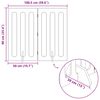 vidaXL Folding Pet Fence 2 pcs White 100.5 x 38 x 90 cm