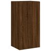 vidaXL 4 Piece TV Wall Units with LED Brown Oak Engineered Wood