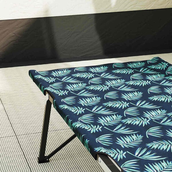 vidaXL Folding Camping Bed Folding Leaf 2 pcs Forest 206 x 76 x 74 cm