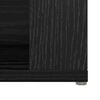 vidaXL Sideboard Black Oak 100 x 30 x 59.5 cm Engineered Wood