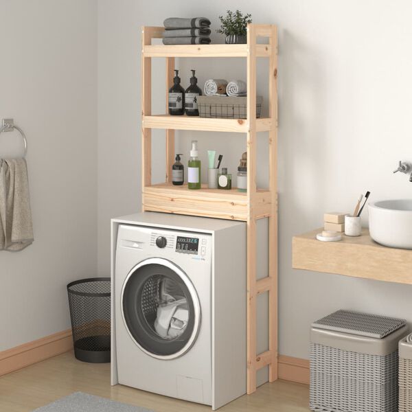 vidaXL Toilet Rack 63x26x171 cm Solid Wood Pine