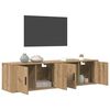vidaXL Wall-mounted TV Cabinet Set 2 pcs Artisan Oak 80 x 34.5 x 40 cm