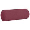 vidaXL Bolster Pillows 2 pcs Wine Red Ø 25 x 70 cm Fabric