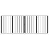 vidaXL Dog Gate 2 pcs Black 80 x 60 cm Galvanised Steel